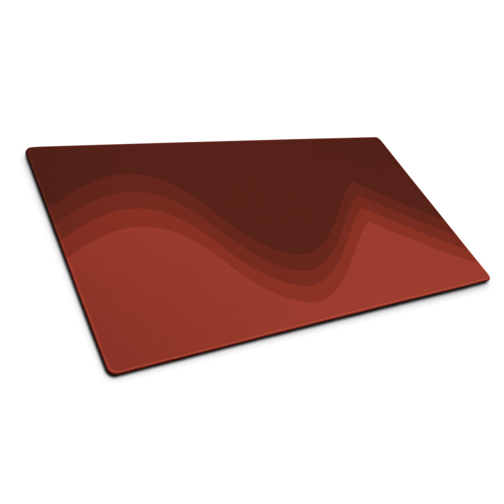 Crimson wave mouse pad