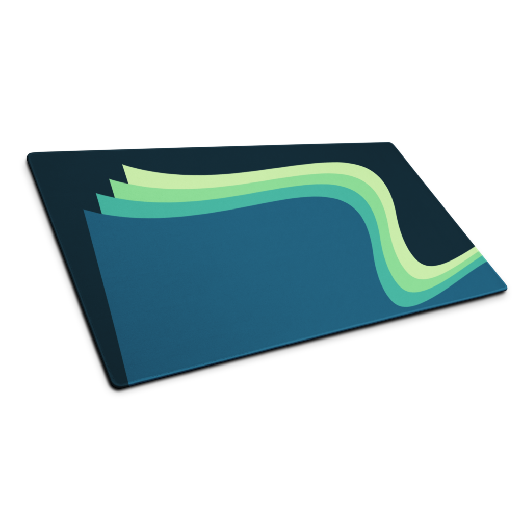 Aqua wave mouse pad