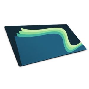 Aqua wave mouse pad