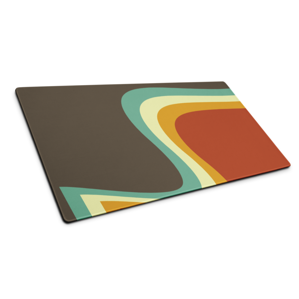 Retro wave mouse pad