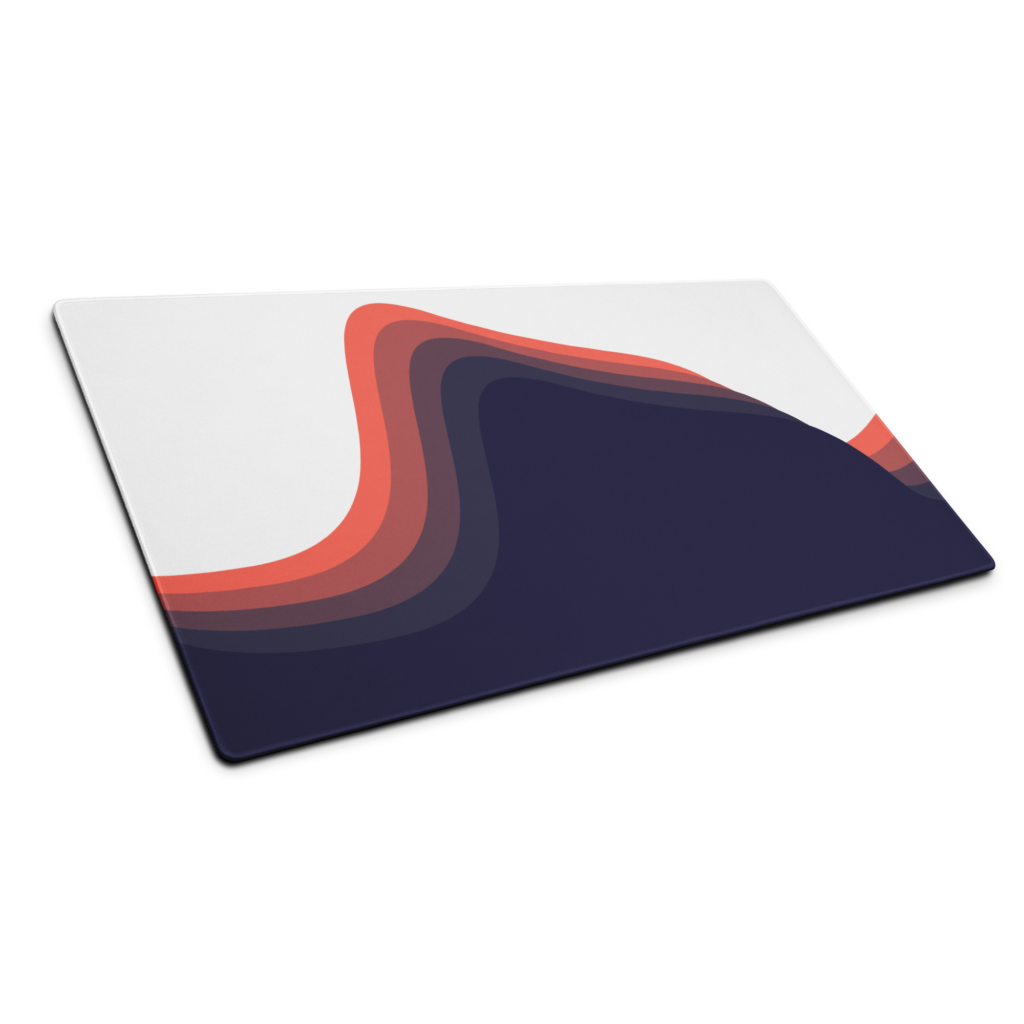 Wave mouse pad