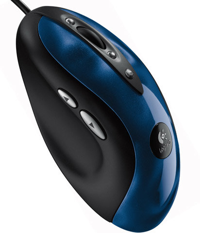Blue marbled Logitech MX510