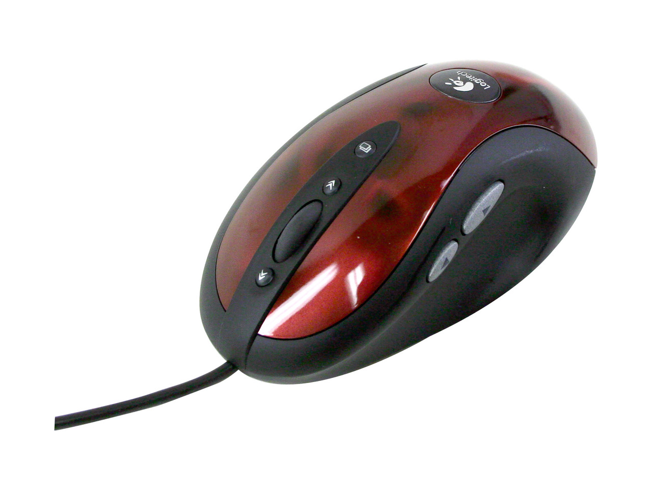 Red marbled Logitech MX510